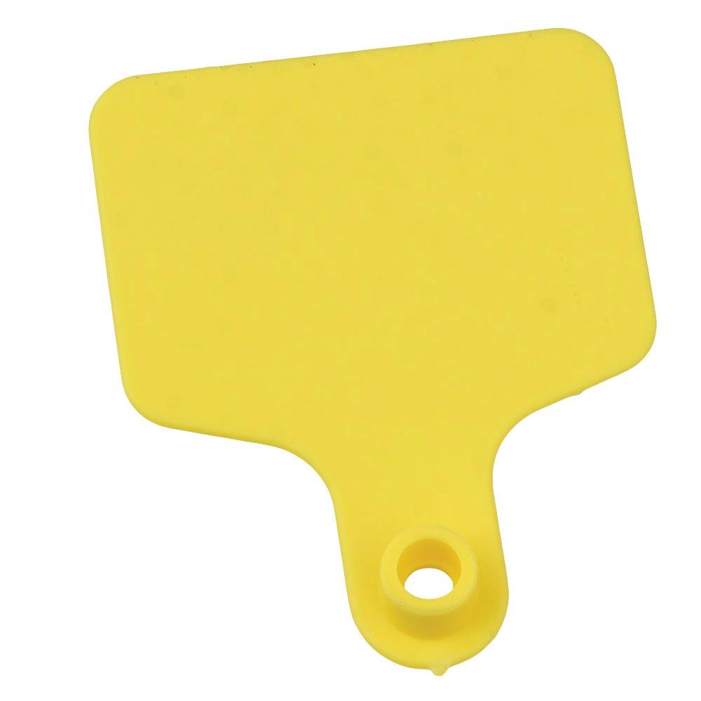 100x Cattle Ear Tags 6x7cm Set - Medium Yellow Blank Cow Sheep Livestock Label - Pet And Farm