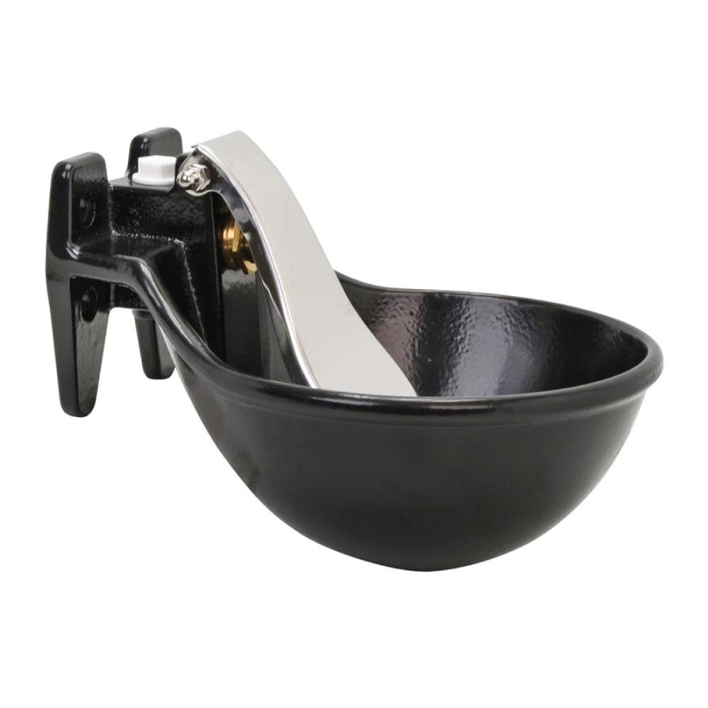 21.5cm Cattle Drinking Bowl - Iron Cast Mounted Automatic Water Cow Horse Trough - Pet And Farm