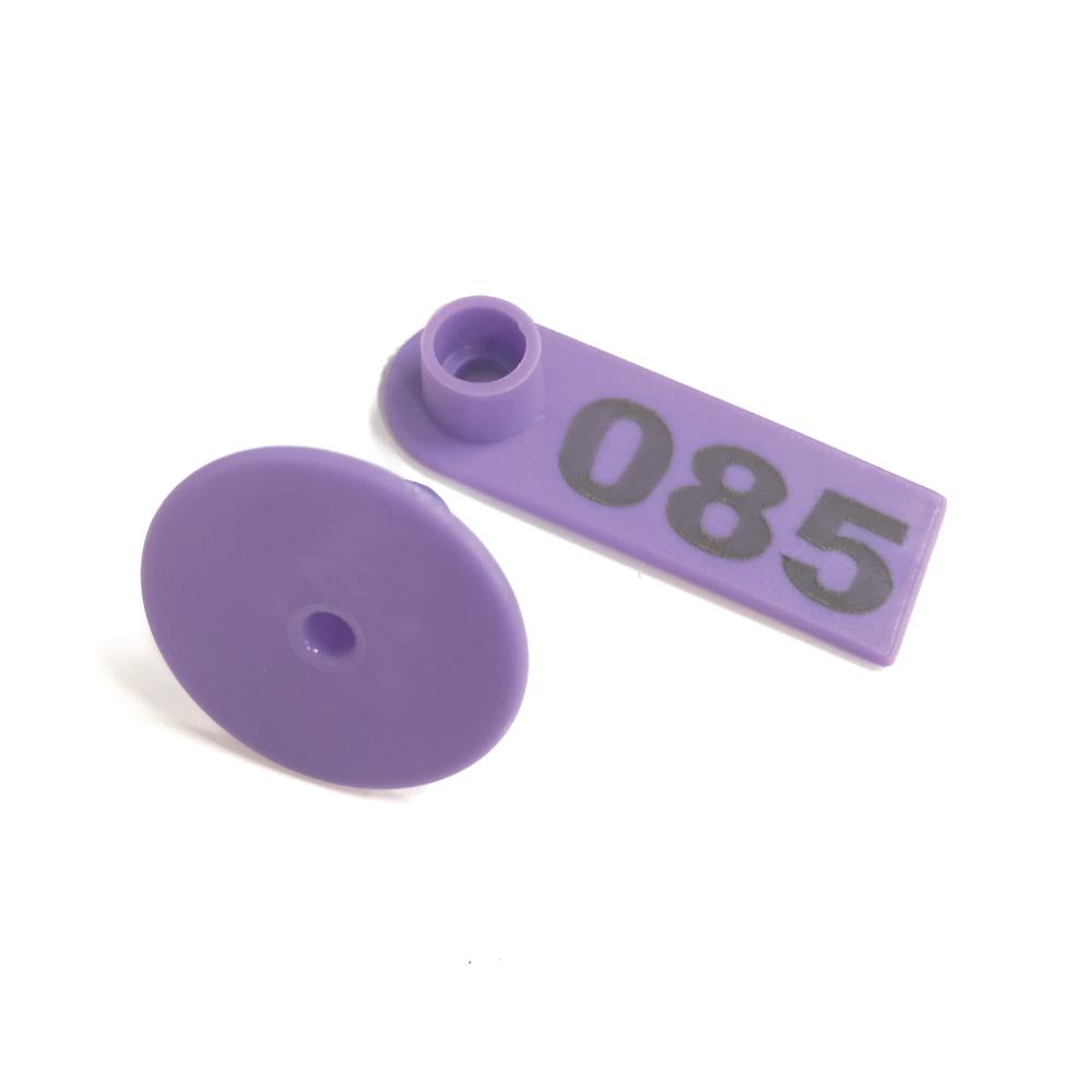 1-100 Cattle Number Ear Tags 5x2cm Purple Cow Sheep Pig Small Livestock Labels - Pet And Farm
