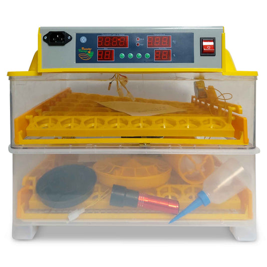 Rooster Farms Electric 112 Egg Incubator + Accessories for Chicken Quail Duck - Pet And Farm