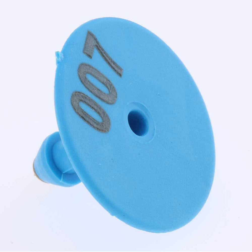 1-100 Cattle Number Ear Tags Set - Round Blue Pig Sheep Goat Livestock Labels - Pet And Farm