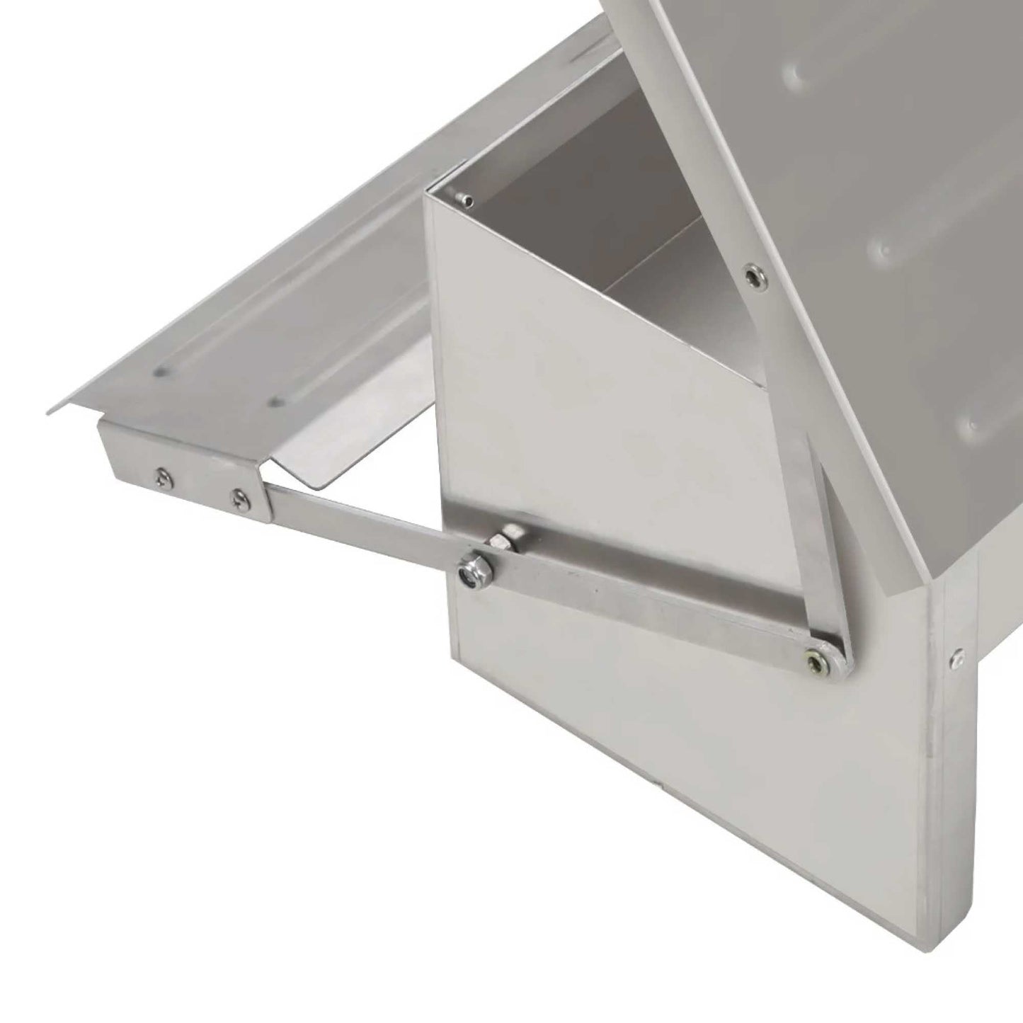 11L Automatic Chook Chicken Feeder Poultry Auto Treadle Aluminium Metal Feeders - Pet And Farm