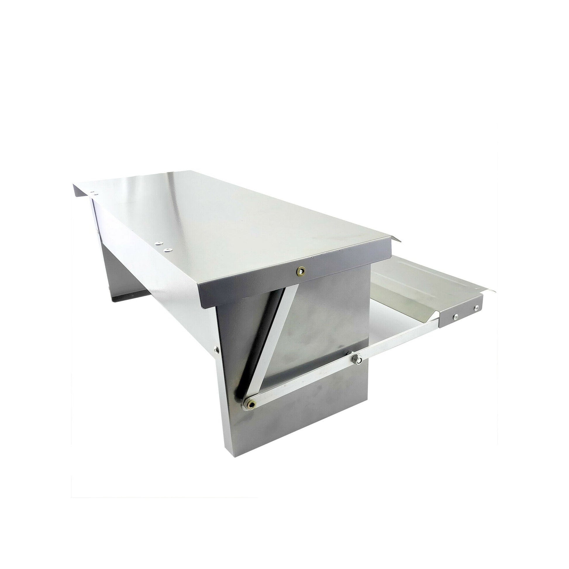 6.5L Automatic Chook Chicken Feeder Poultry Auto Treadle Galvanised Metal Coop - Pet And Farm