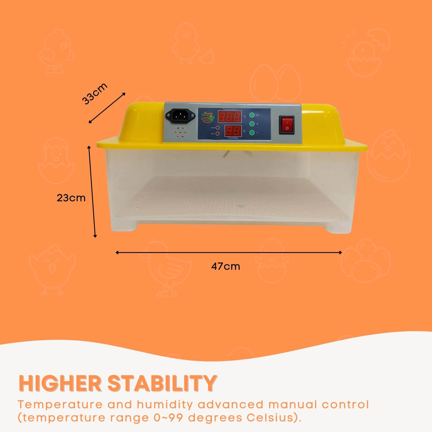Electric 24 Egg Incubator + Accessories Hatching Eggs Chicken Quail Duck - Pet And Farm