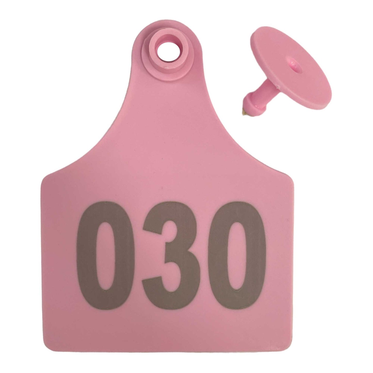 1-100 Cattle Number Ear Tags 7x10cm Set - XL Pink Cow Sheep Livestock Labels - Pet And Farm
