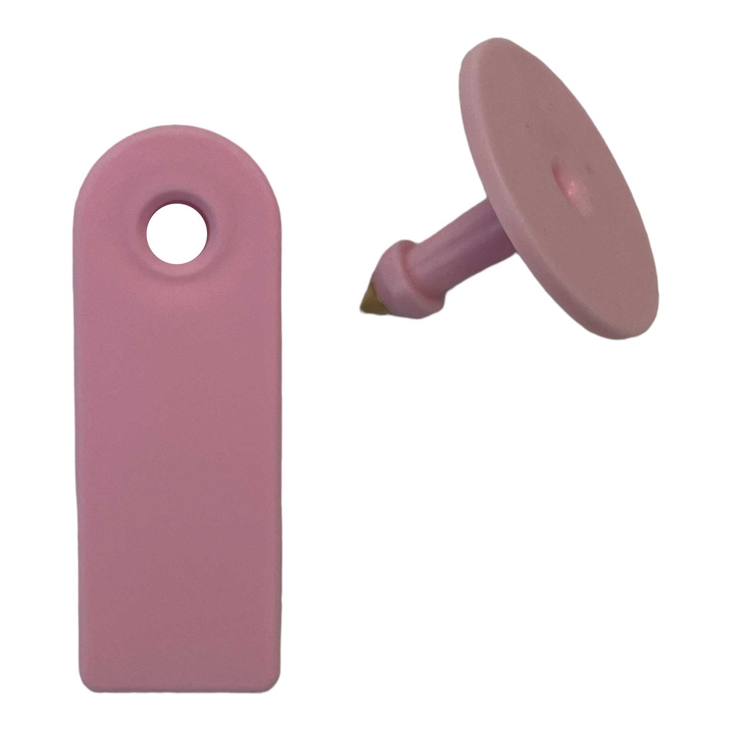 100x Cattle Ear Tags 5x2cm Set - Mini Pink Blank Pig Goat Livestock Label - Pet And Farm