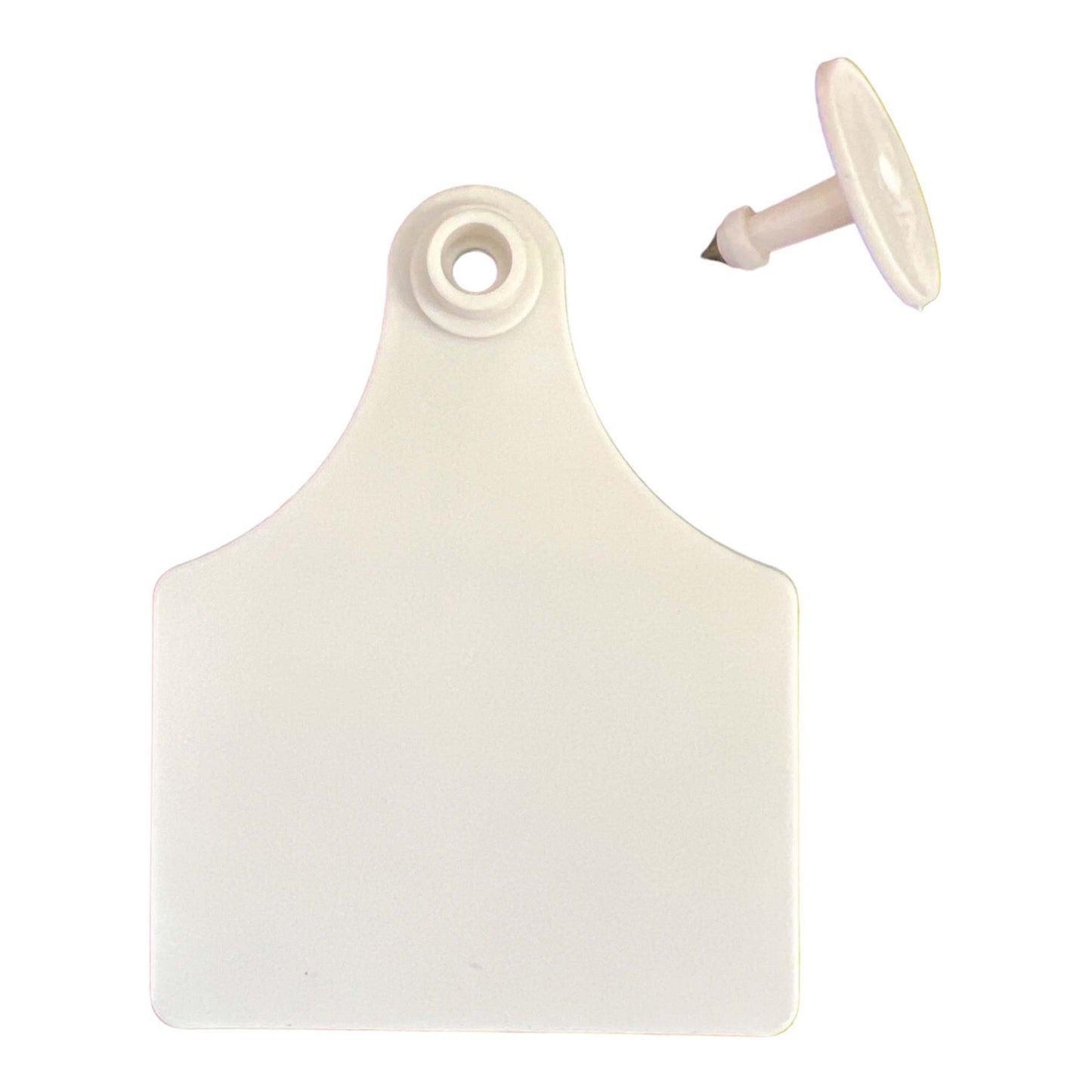 100x Cattle Ear Tags 7x10cm Set - Large White Blank Cow Sheep Livestock Label - Pet And Farm