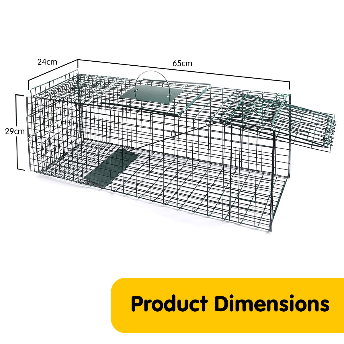 Klika Humane Live Animal Trap Possum Rat Rabbit Hare Catcher Folding Cage - Pet And Farm