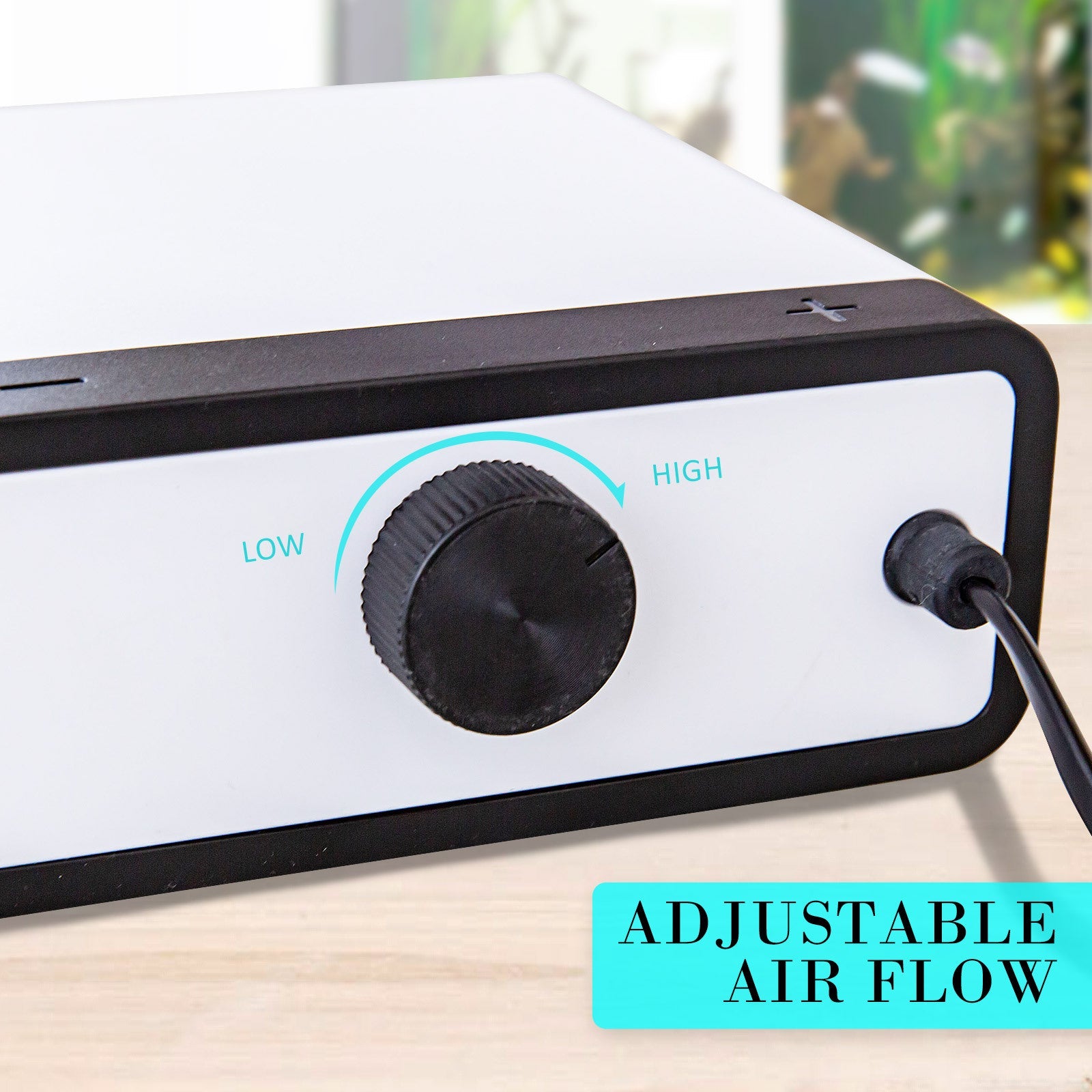 Dynamic Power White Aquarium Air Pump Oxygen Hydroponic 4 Outlet 670L/H 8W - Pet And Farm