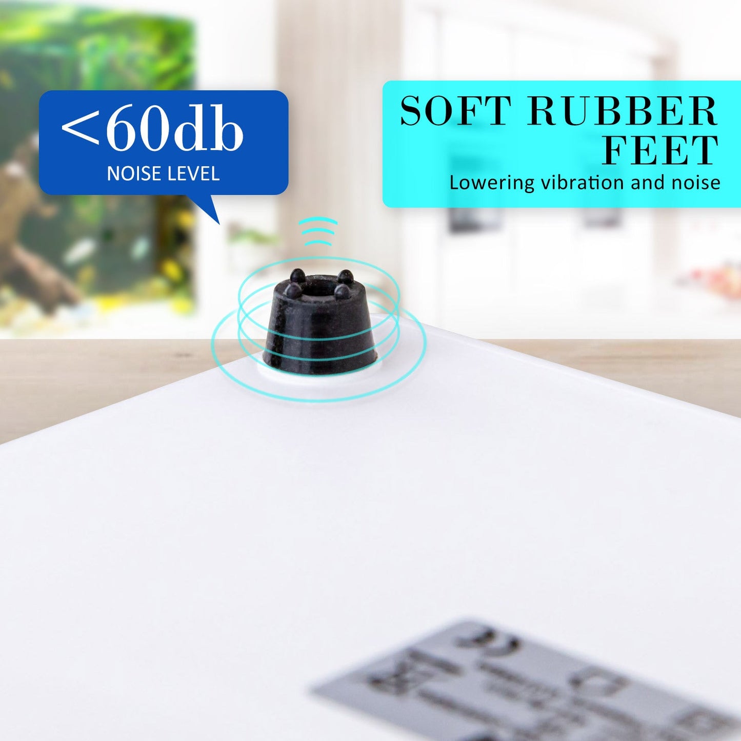 Dynamic Power White Aquarium Air Pump Oxygen Hydroponic 4 Outlet 670L/H 8W - Pet And Farm