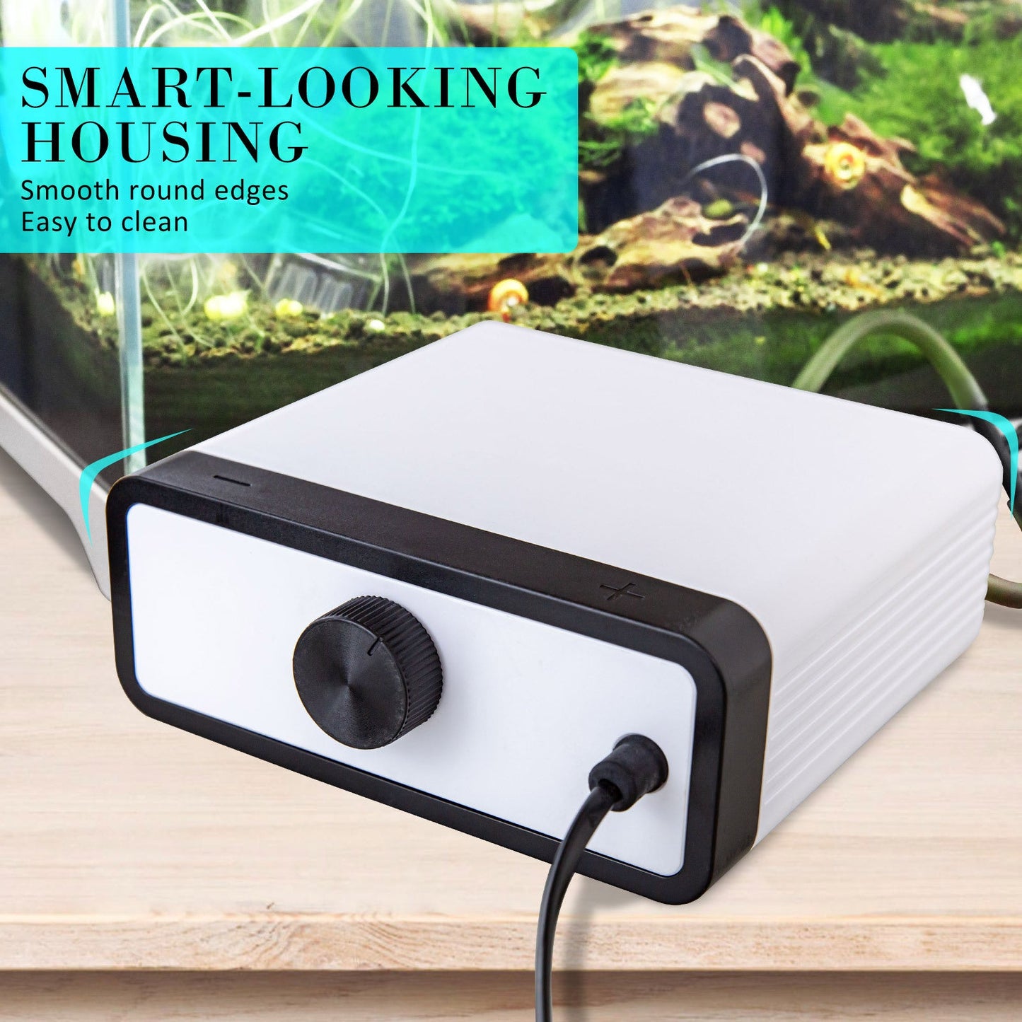 Dynamic Power White Aquarium Air Pump Oxygen Hydroponic 4 Outlet 670L/H 8W - Pet And Farm
