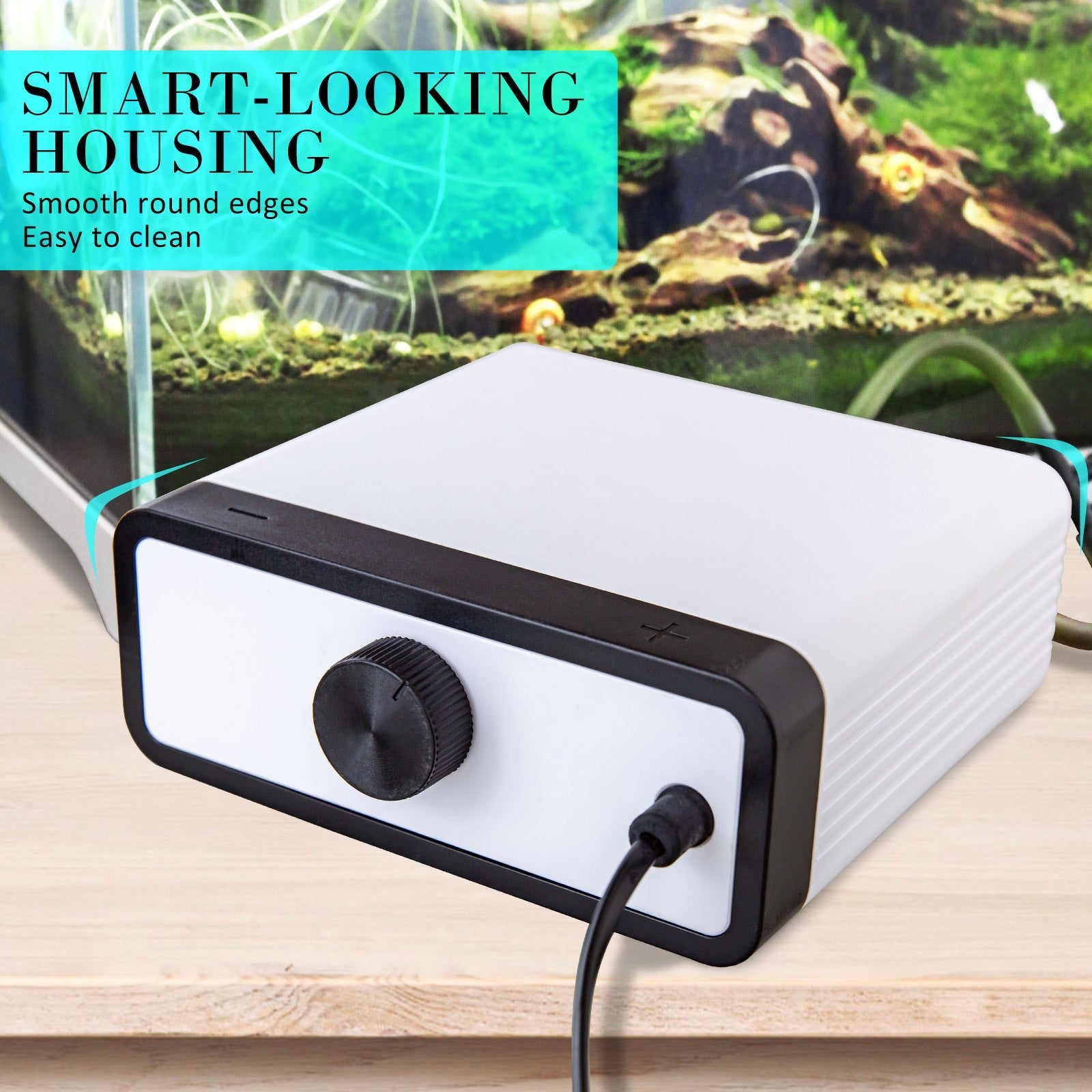 Dynamic Power White Aquarium Air Pump Oxygen Hydroponic 4 Outlet 670L/H 8W - Pet And Farm