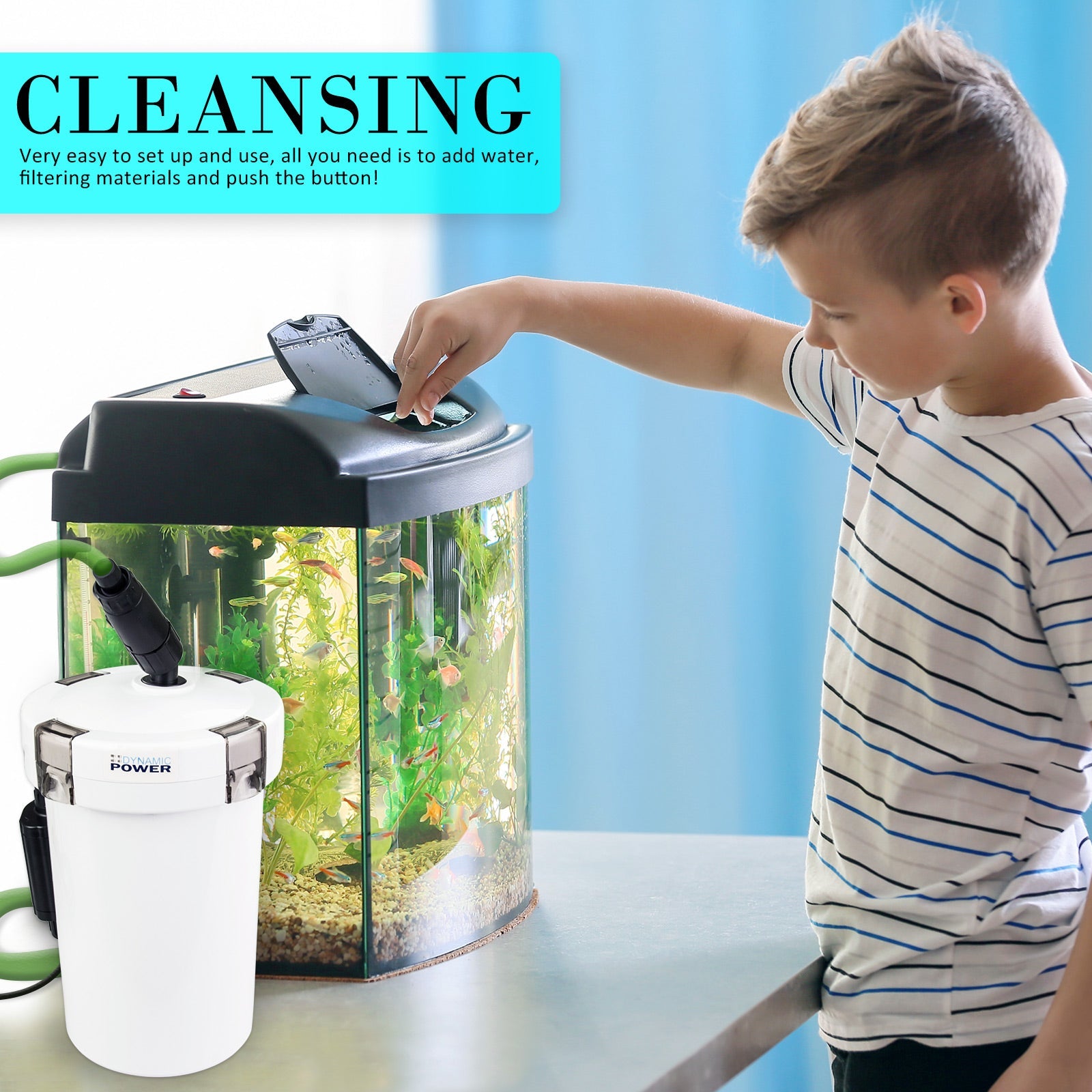 Dynamic Power Aquarium External Canister Filter 400L/H - Pet And Farm
