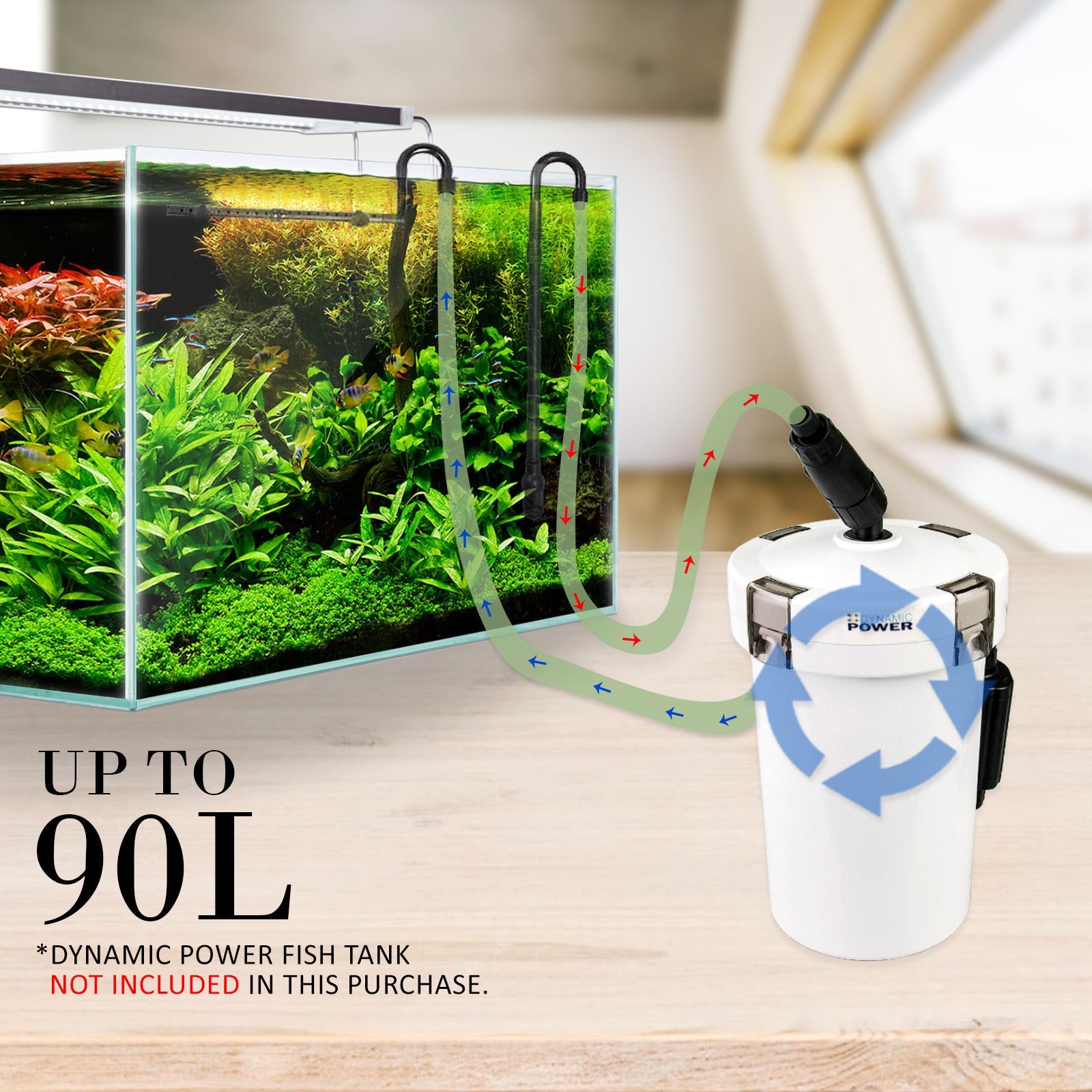 Dynamic Power Aquarium External Canister Filter 400L/H - Pet And Farm
