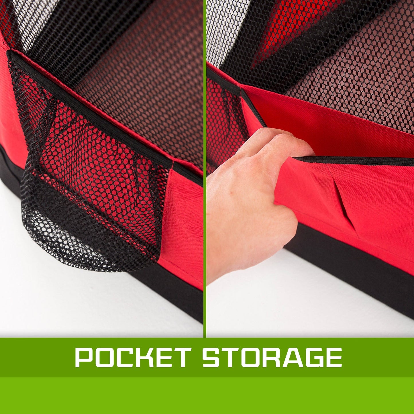 Paw Mate Red Portable Soft Dog Cage Crate Carrier L - Pet And Farm