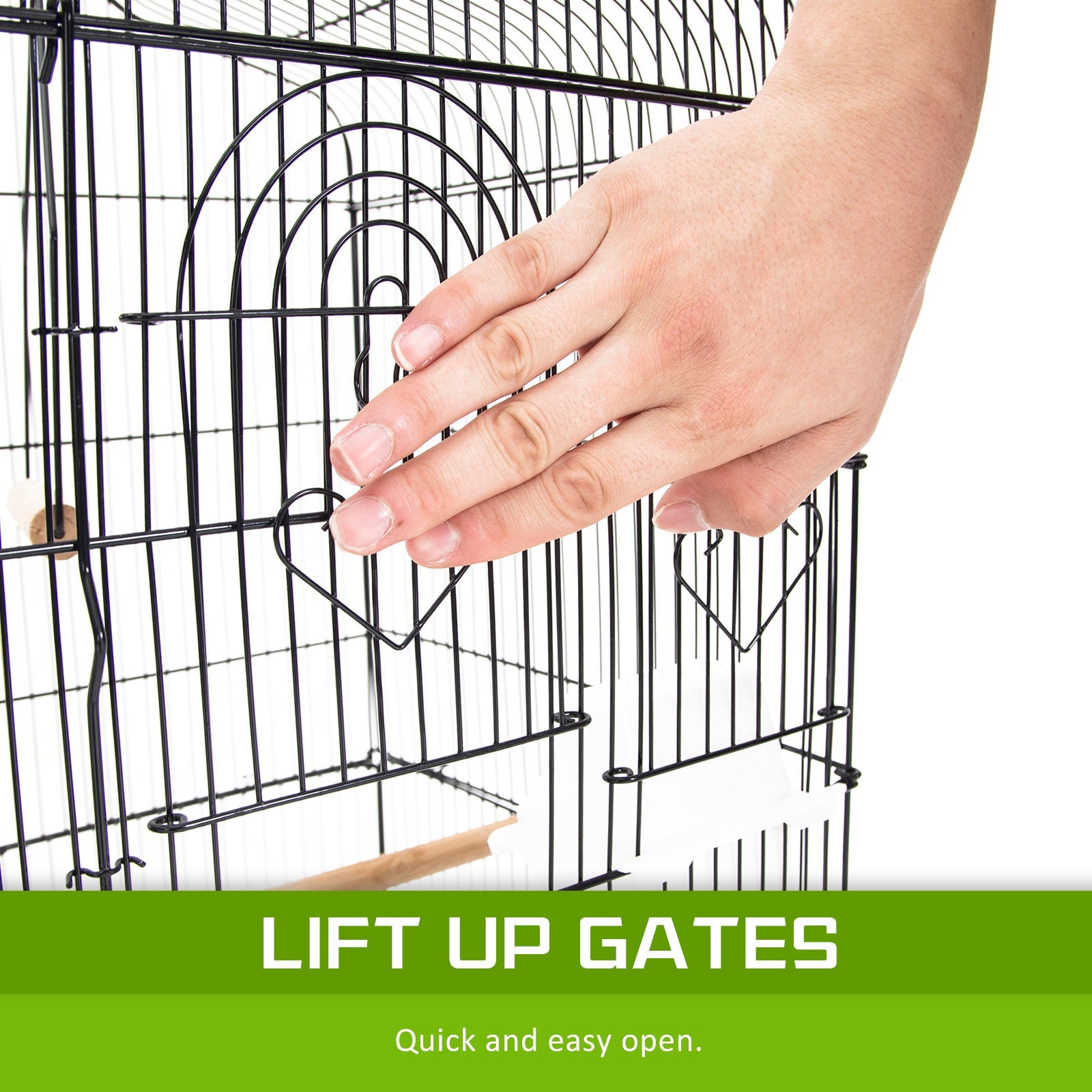 Paw Mate Bird Cage Parrot Aviary Veer 2IN1 Design 92cm - Pet And Farm