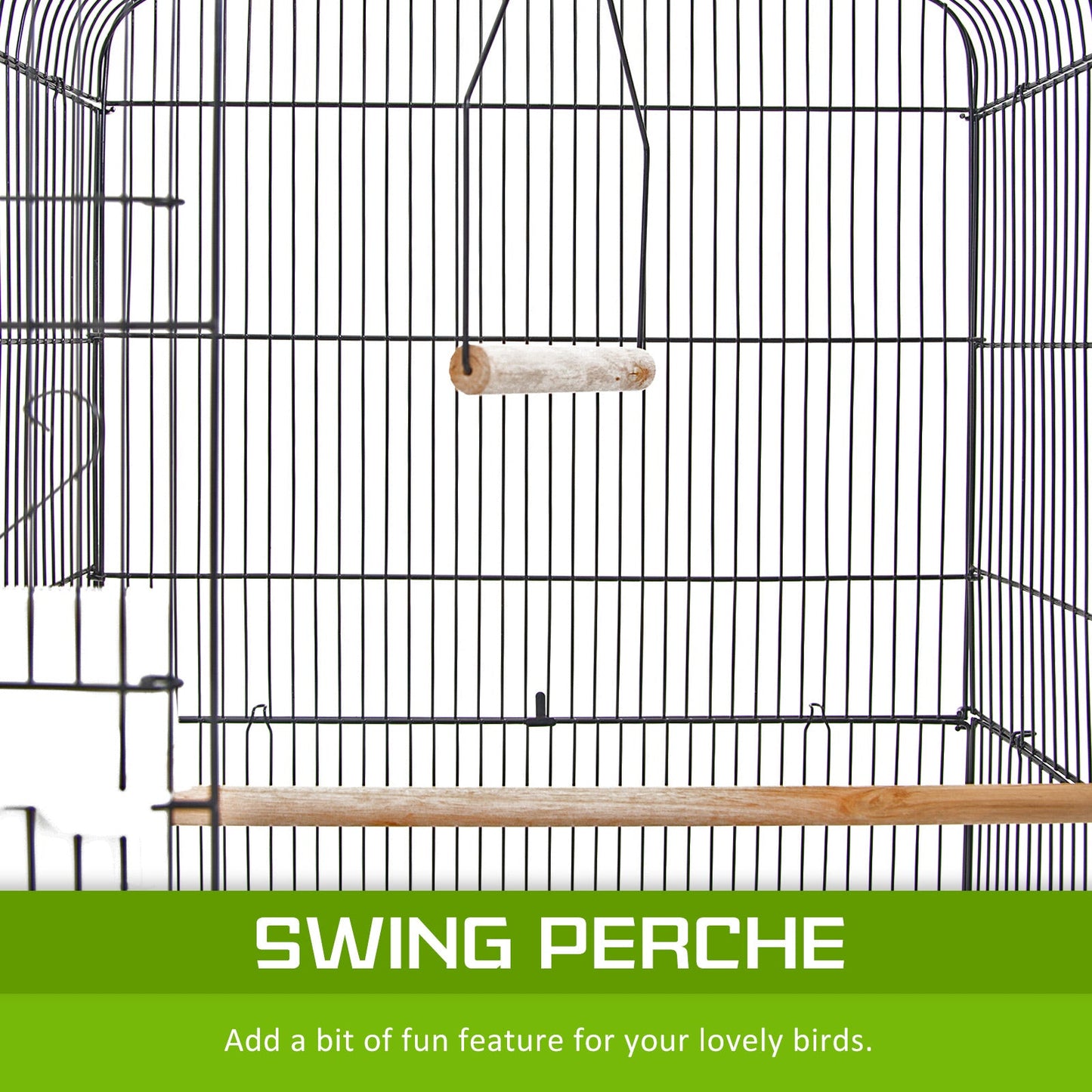 Paw Mate Bird Cage Parrot Aviary Veer 2IN1 Design 92cm - Pet And Farm