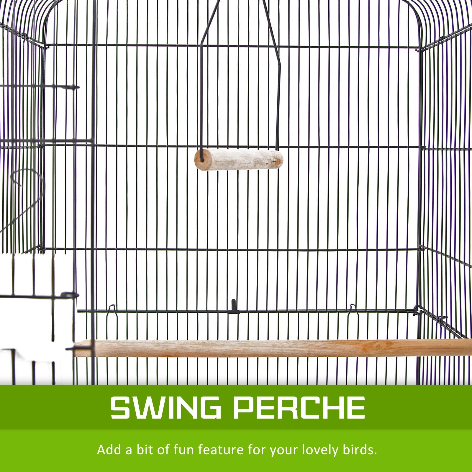 Paw Mate Bird Cage Parrot Aviary Veer 2IN1 Design 92cm - Pet And Farm