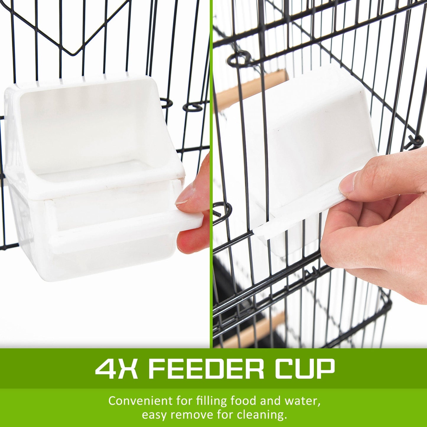 Paw Mate Bird Cage Parrot Aviary Veer 2IN1 Design 92cm - Pet And Farm