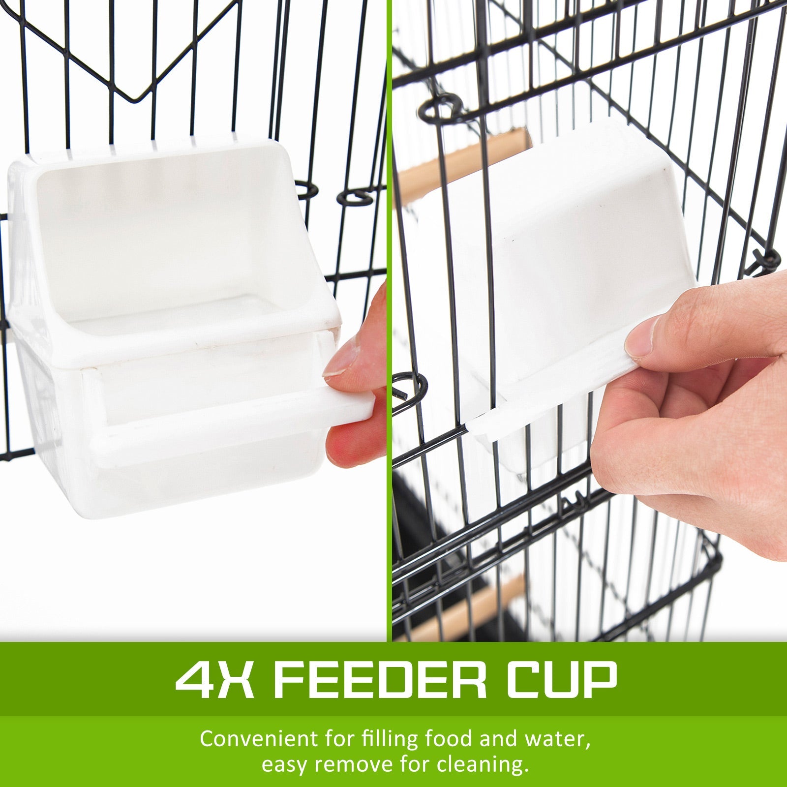 Paw Mate Bird Cage Parrot Aviary Veer 2IN1 Design 92cm - Pet And Farm