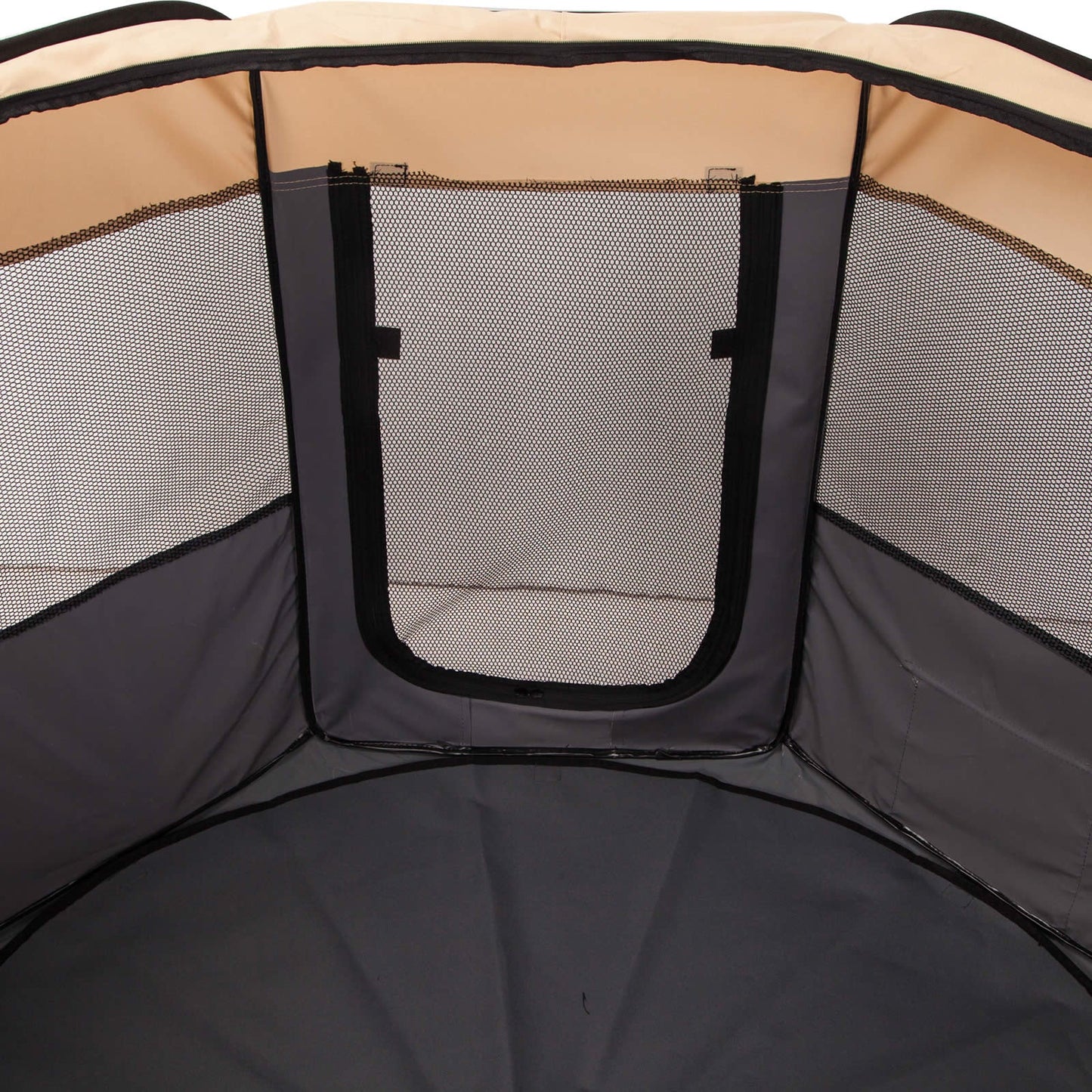 Paw Mate Grey Pet Dog Portable Soft Playpen Crate Cage XL - Pet And Farm