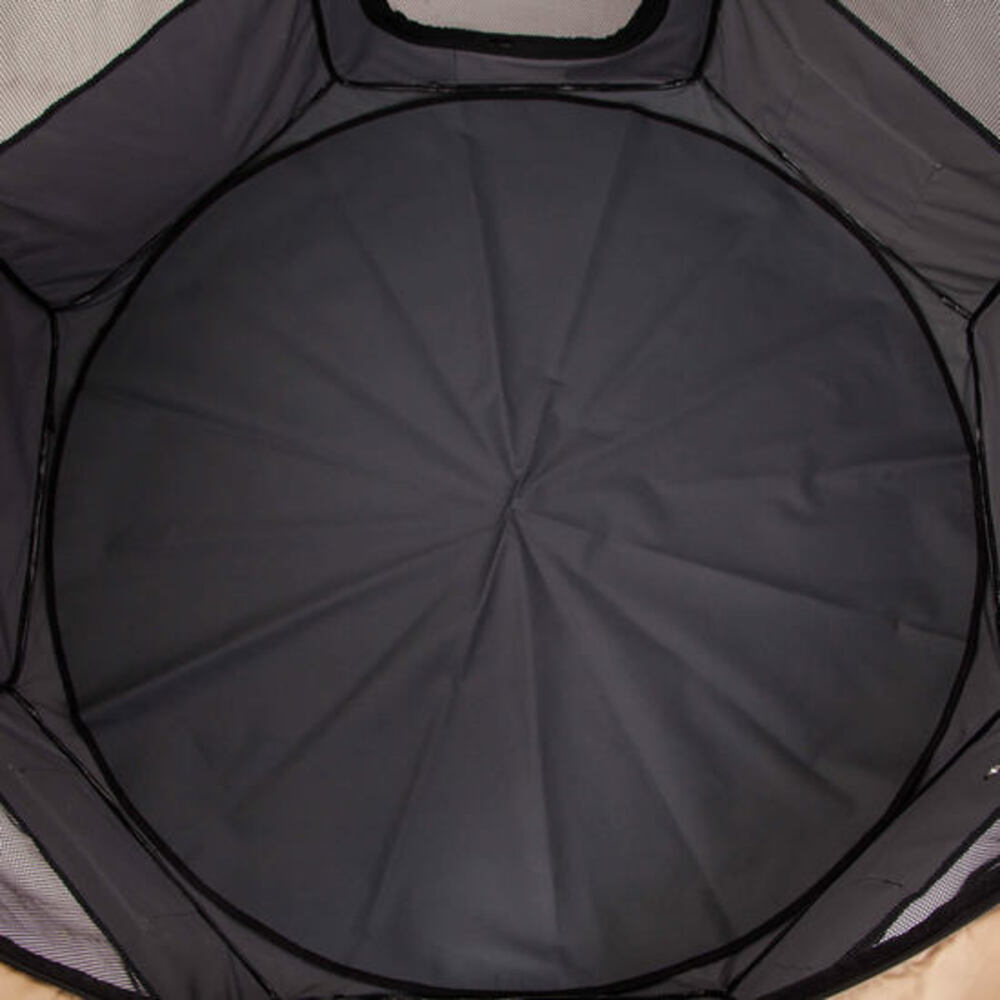 Paw Mate Grey Pet Dog Portable Soft Playpen Crate Cage XL - Pet And Farm