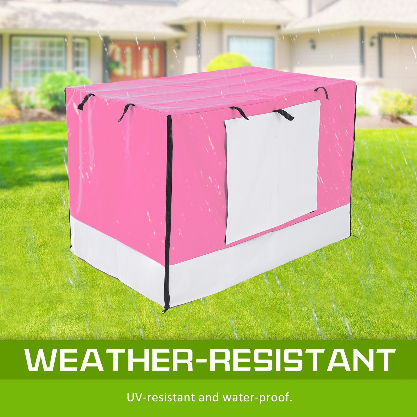 Paw Mate Pink Cage Cover Enclosure for Wire Dog Cage Crate 30in - Pet And Farm