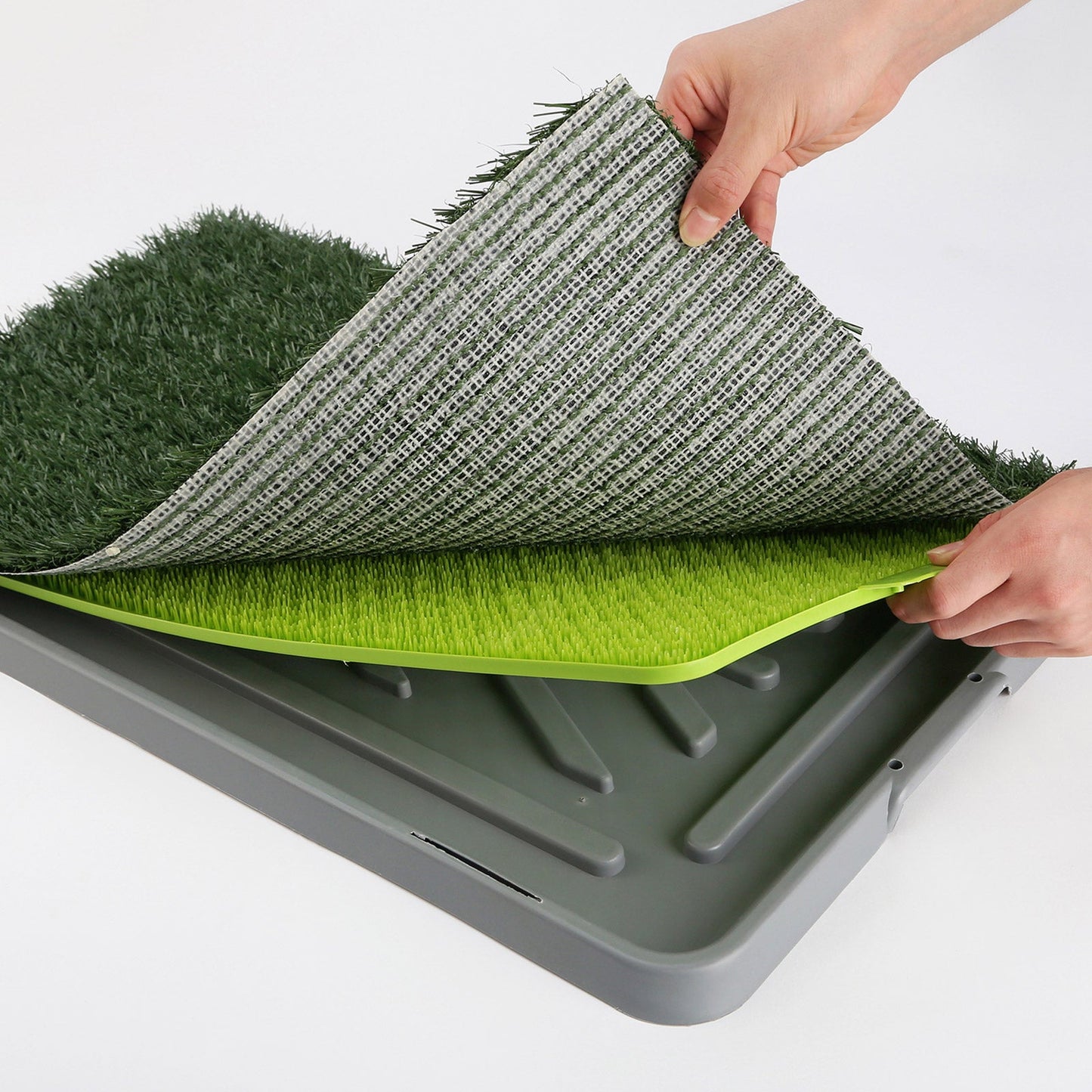 Paw Mate Pet Dog Potty Tray Training Toilet 69cm x 43cm + 1 Grass Mat - Pet And Farm
