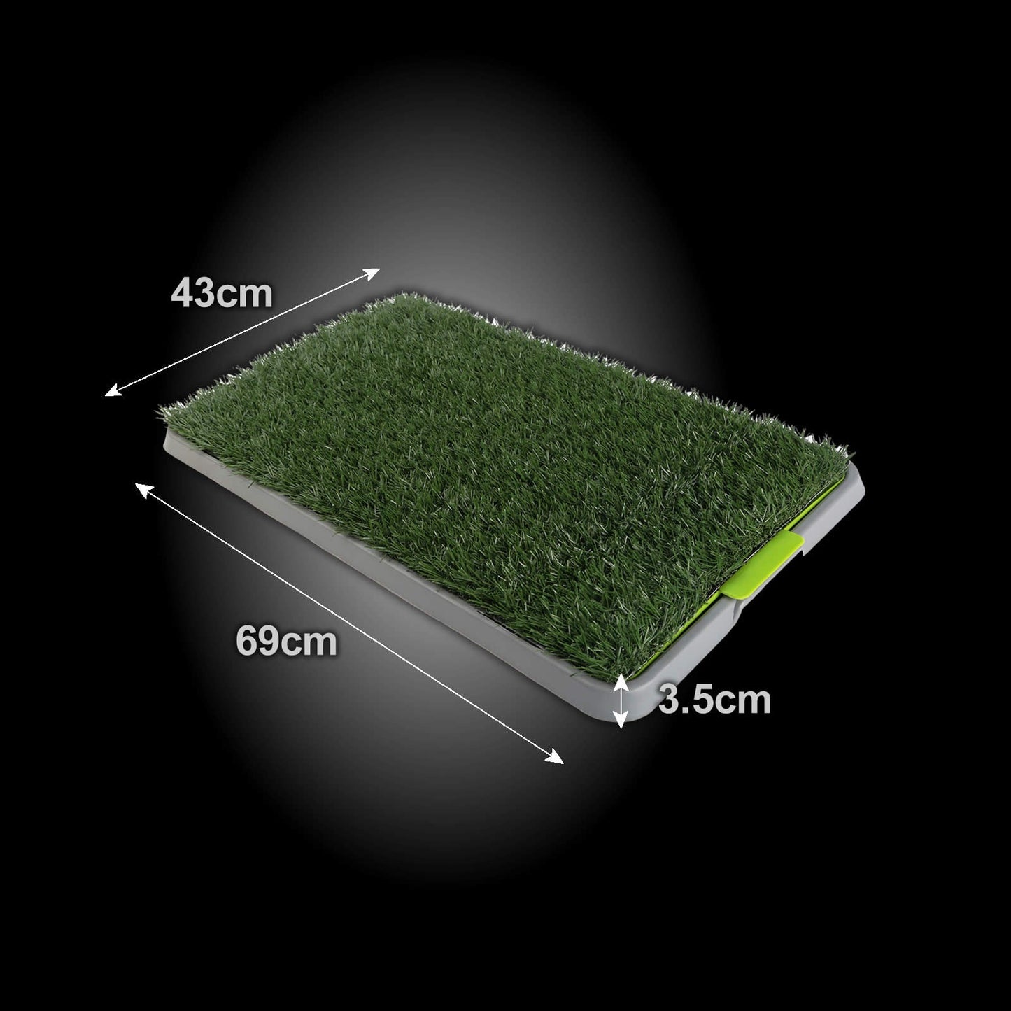 Paw Mate Pet Dog Potty Tray Training Toilet 69cm x 43cm + 1 Grass Mat - Pet And Farm