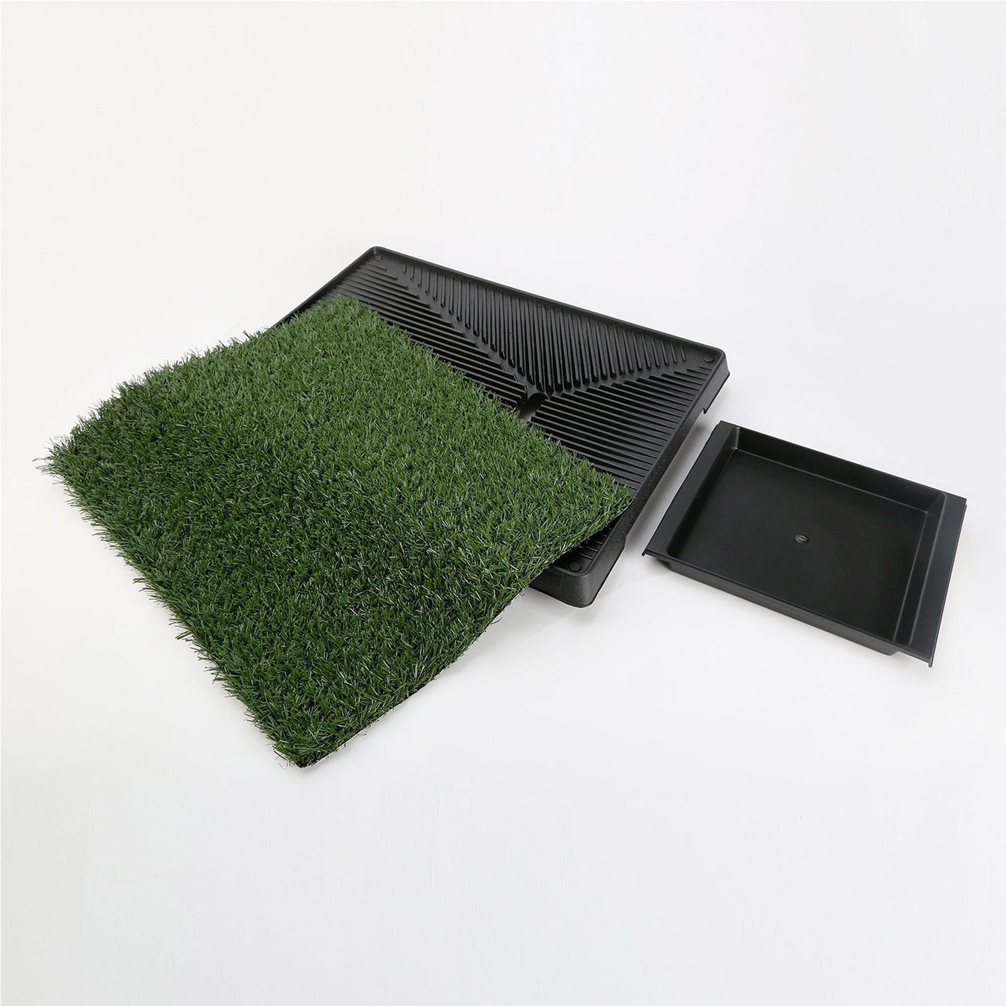 Paw Mate Pet Dog Potty Tray Training Toilet 63cm x 50cm + 1 Grass Mat - Pet And Farm