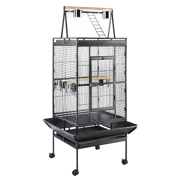 YES4PETS 174 cm Large Bird Budgie Cage Parrot Aviary With Wheel - Pet And Farm