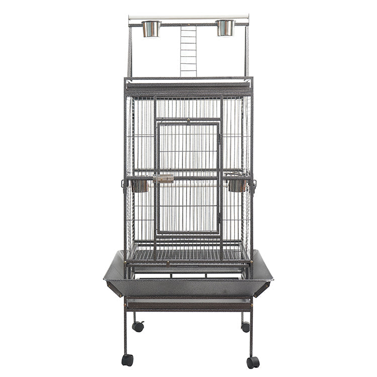 YES4PETS 174 cm Large Bird Budgie Cage Parrot Aviary With Wheel - Pet And Farm