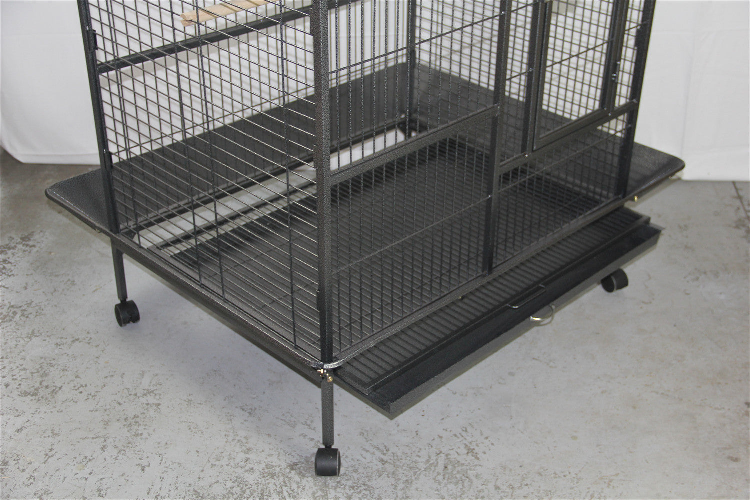 YES4PETS 160cm XL Bird Cage Pet Parrot Aviary Budgie Perch Castor Wheels - Pet And Farm