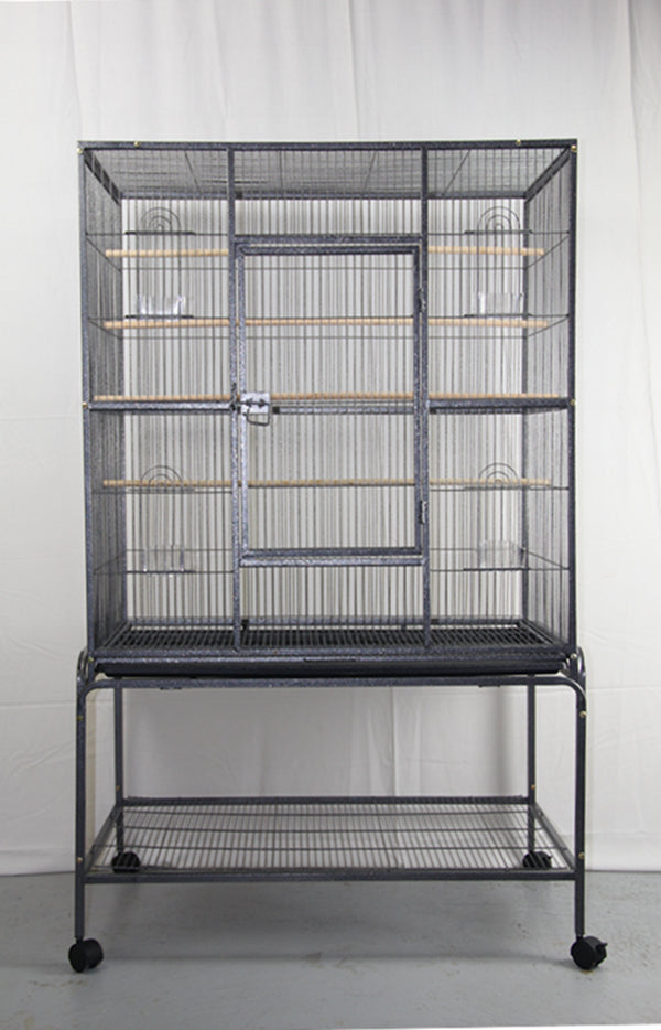 YES4PETS 140 cm Large Bird Cage Parrot Budgie Aviary With Stand - Pet And Farm