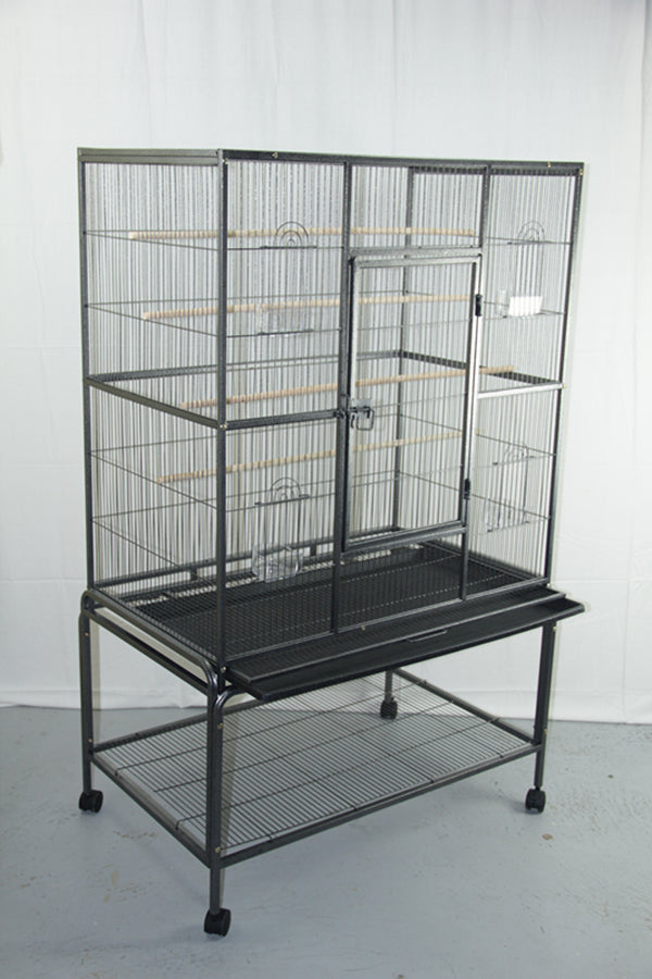 YES4PETS 140 cm Large Bird Cage Parrot Budgie Aviary With Stand - Pet And Farm