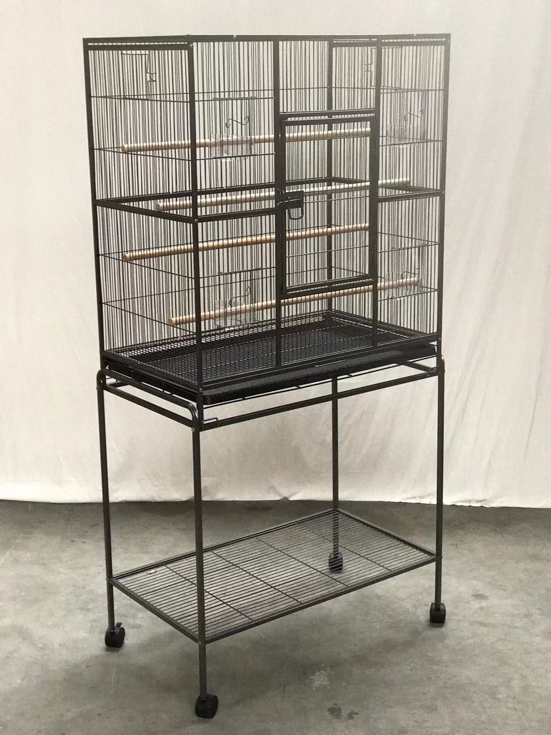 YES4PETS 161 cm Bird Cage Parrot Aviary Pet Stand-alone Budgie Perch Castor Wheels - Pet And Farm