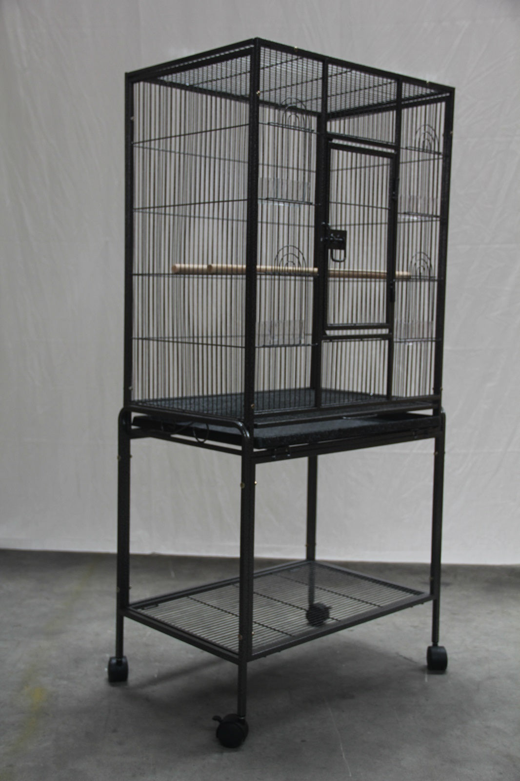 YES4PETS 135cm Bird Cage Parrot Aviary Pet Stand-alone Budgie Perch Castor Wheels - Pet And Farm