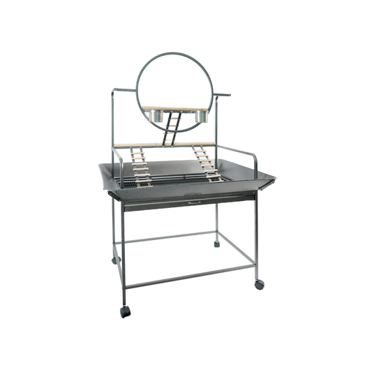 YES4PETS Large Bird Cage Parrot Playpen Gym Toy Stand With Ladder On Wheels - Pet And Farm