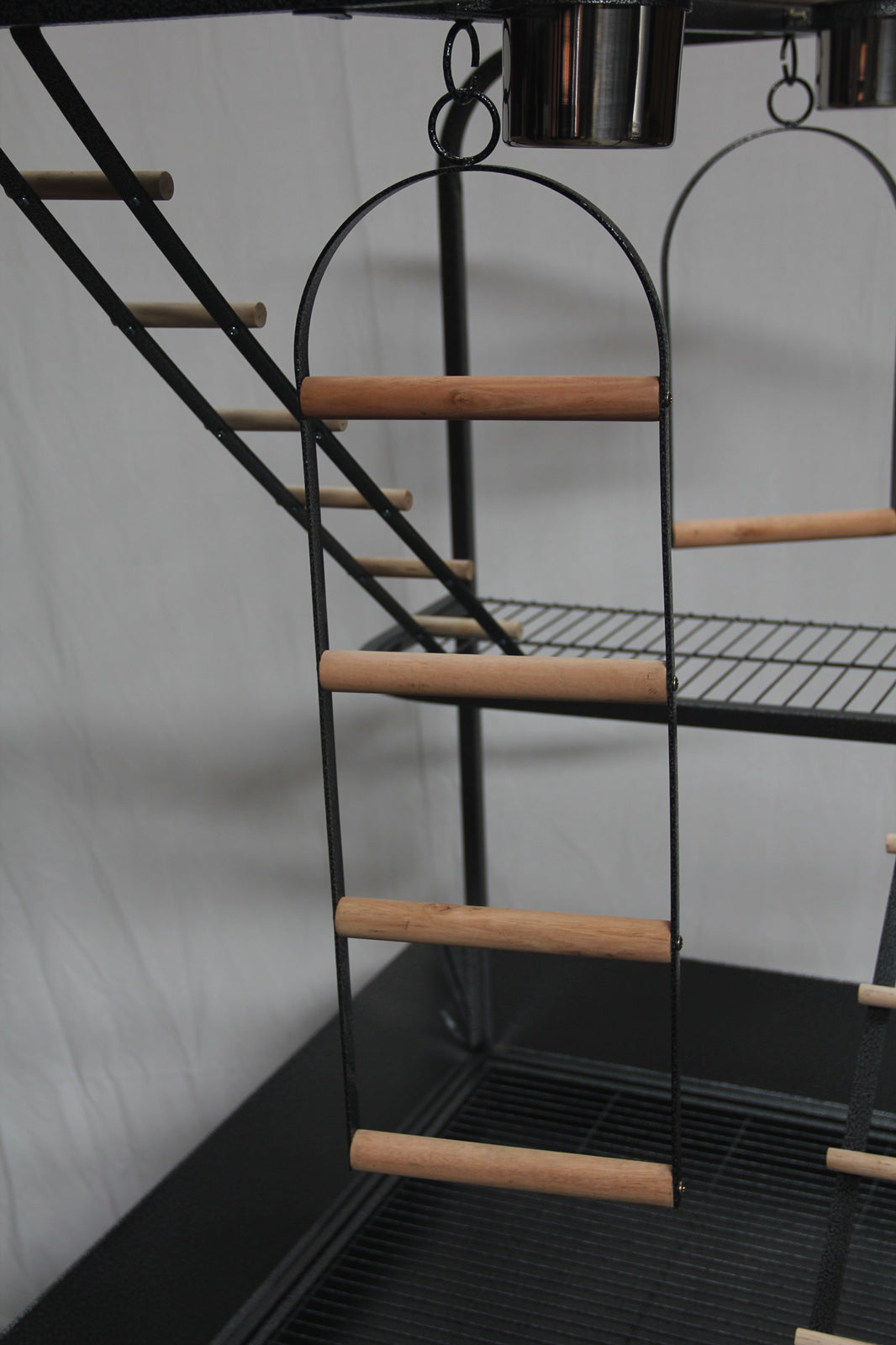 YES4PETS XXL Bird Cage Parrot Playpen Gym Toy Stand With Swing Ladders On Wheels - Pet And Farm