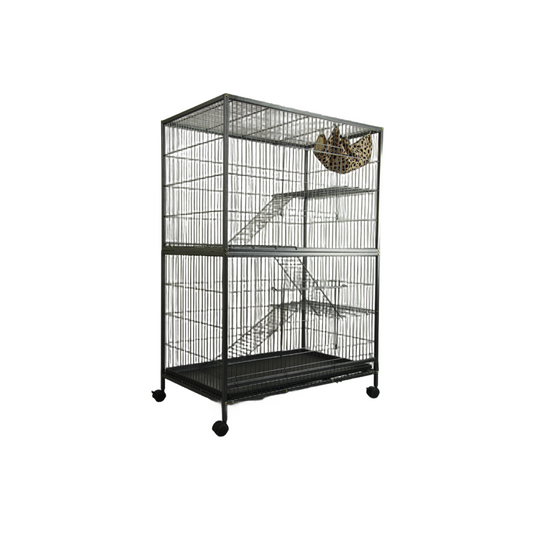 YES4PETS Pet 140cm 4 Level Bird Ferret Parrot Cage Aviary Cat Budgie Hamster Castor - Pet And Farm