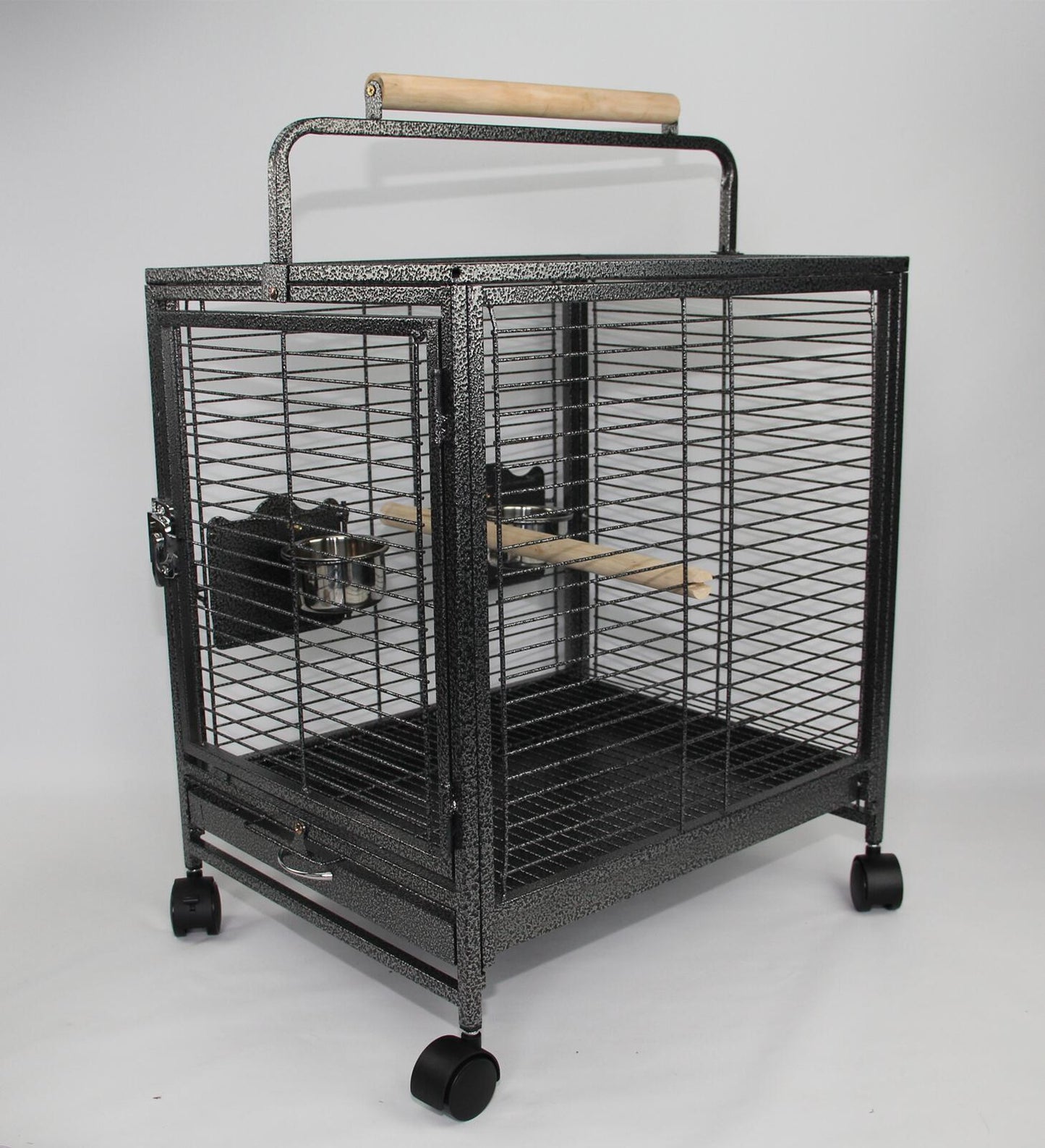 YES4PETS Small Bird Transport Budgie Cage Parrot Aviary Carrier With Wheel - Pet And Farm