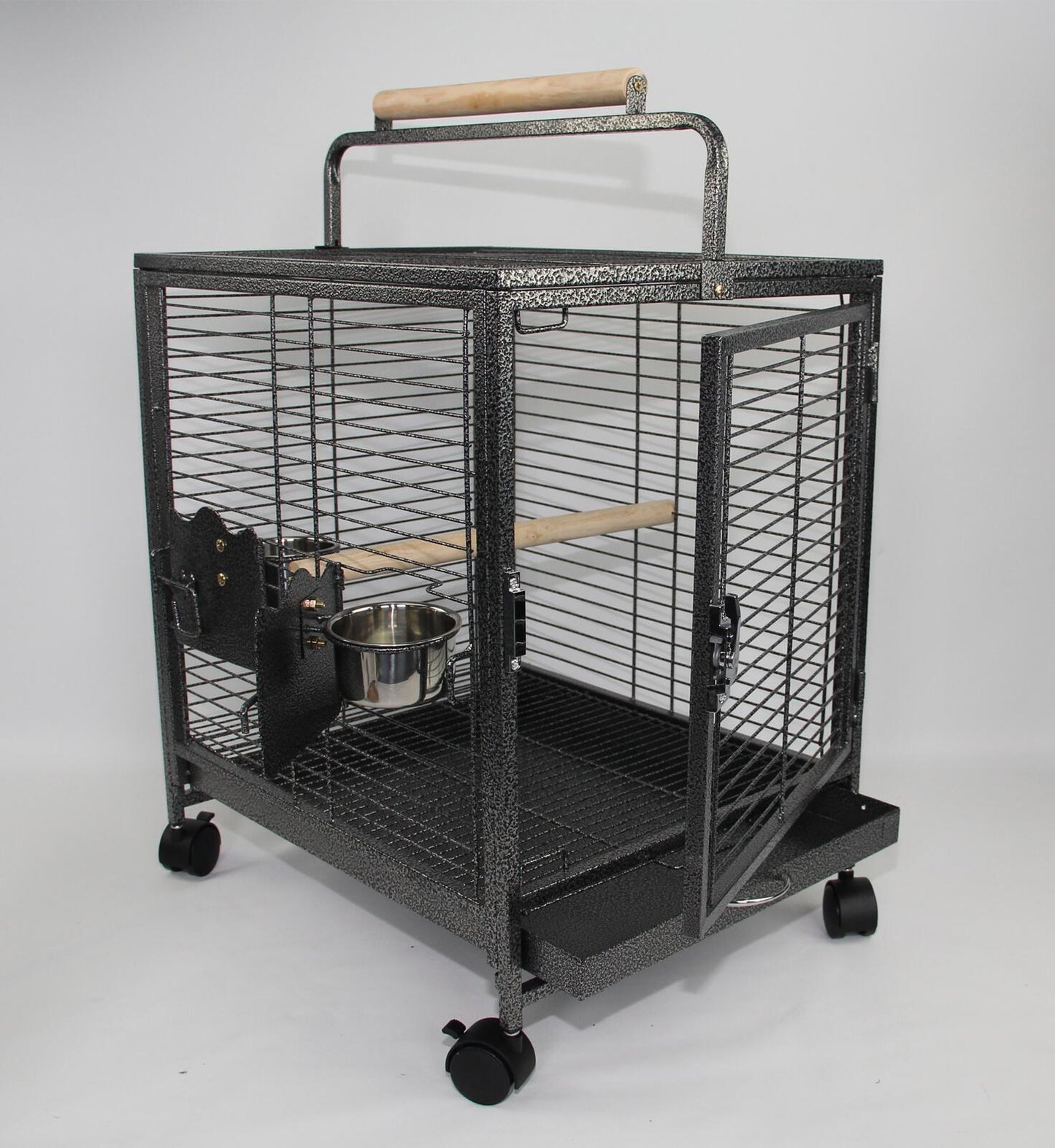 YES4PETS Small Bird Transport Budgie Cage Parrot Aviary Carrier With Wheel - Pet And Farm
