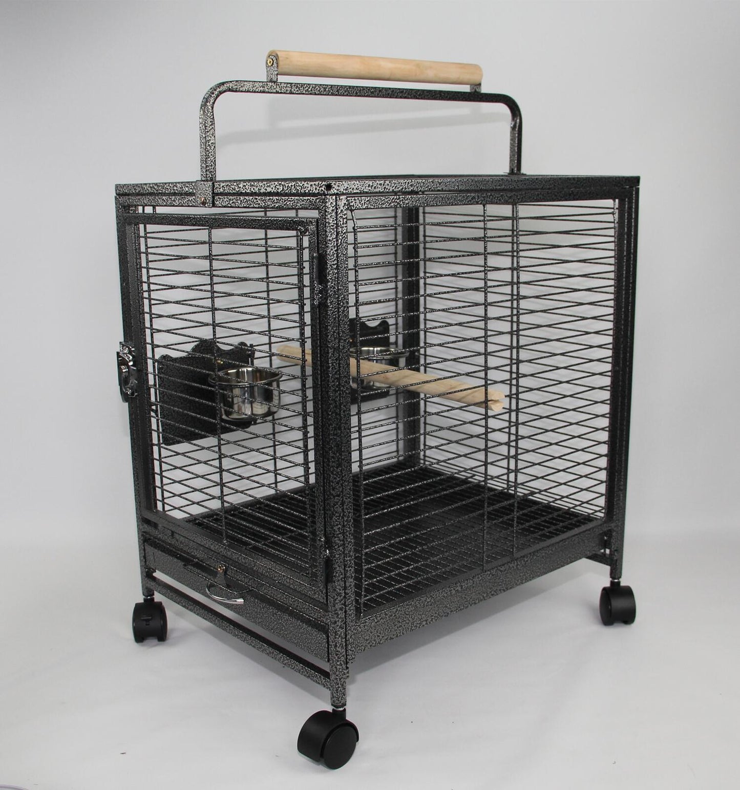 YES4PETS Small Bird Transport Budgie Cage Parrot Aviary Carrier With Wheel - Pet And Farm