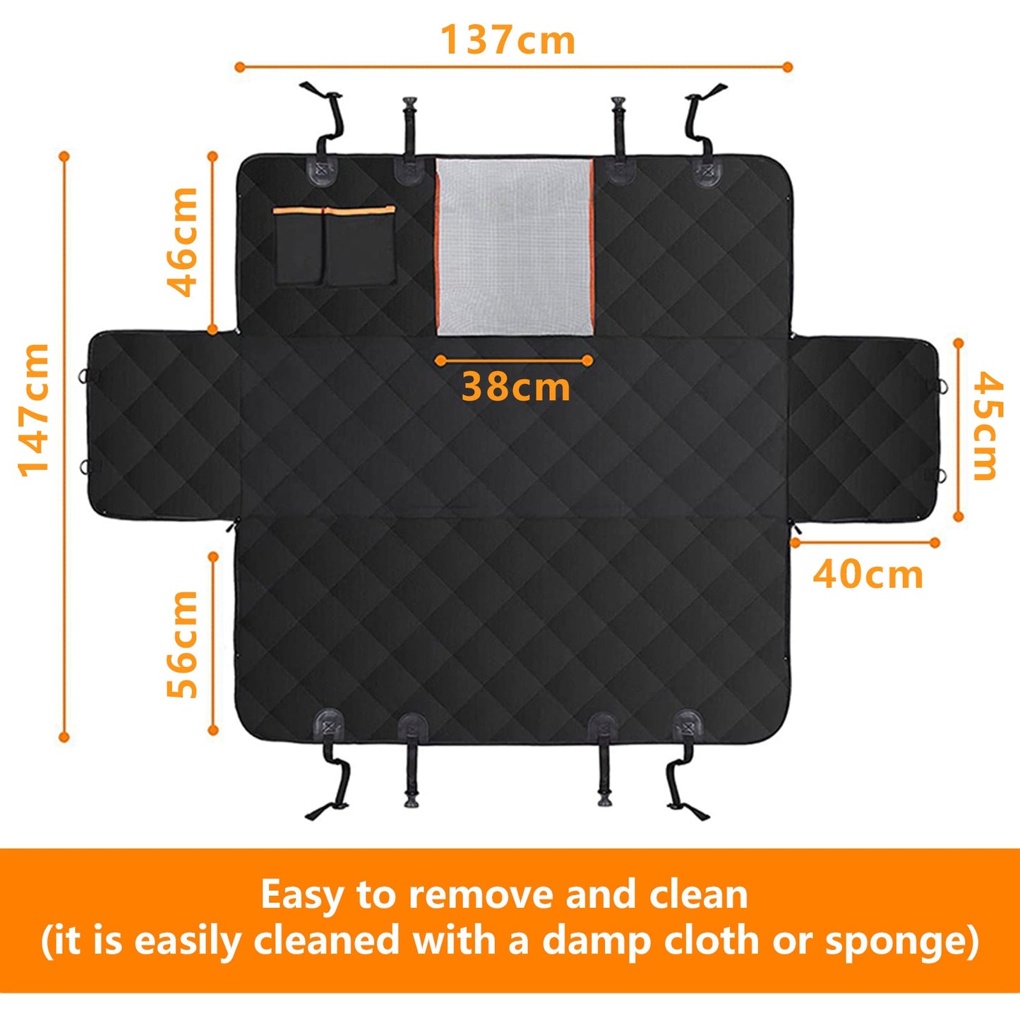 Pet Car Seat Cover Hammock Anti-skid Protective Pad Waterproof Cat and Dog Back Seat - Pet And Farm