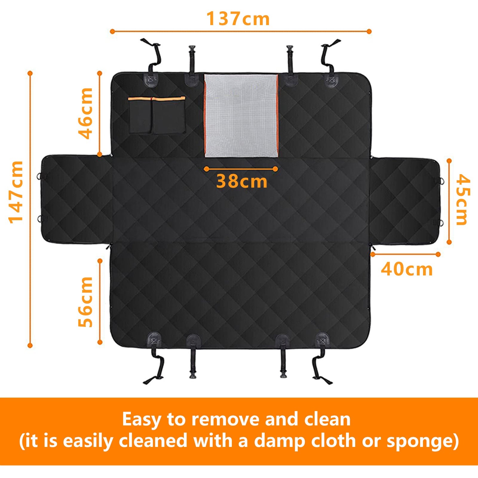Pet Car Seat Cover Hammock Anti-skid Protective Pad Waterproof Cat and Dog Back Seat - Pet And Farm