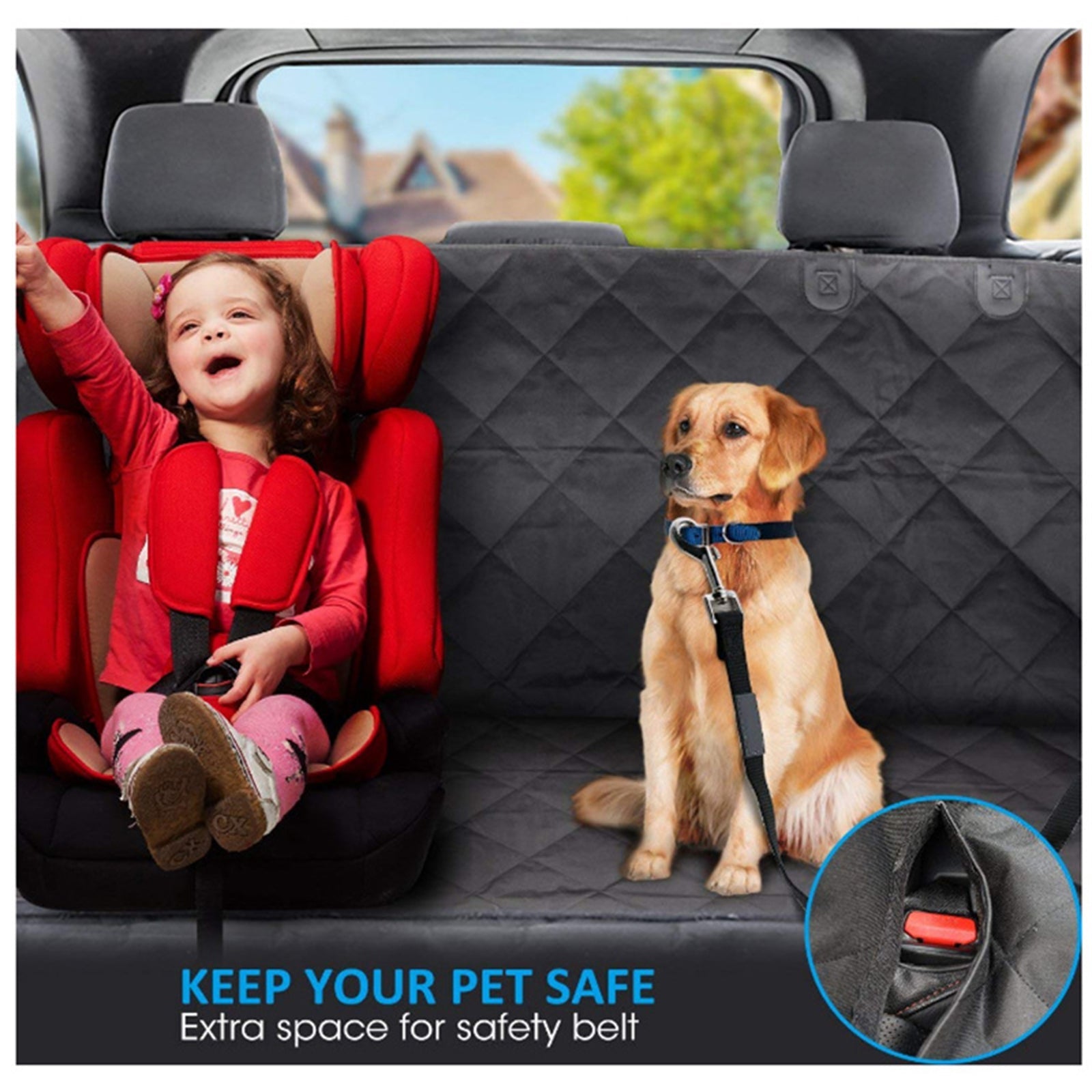 Pet Car Seat Cover Hammock Anti-skid Protective Pad Waterproof Cat and Dog Back Seat - Pet And Farm