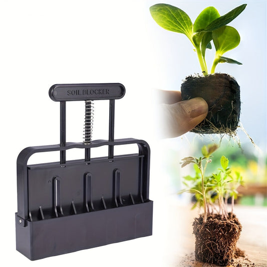 5x5 Soil Block Maker - Durable Handheld Gardening Tool for Seed Starting - Pet And Farm