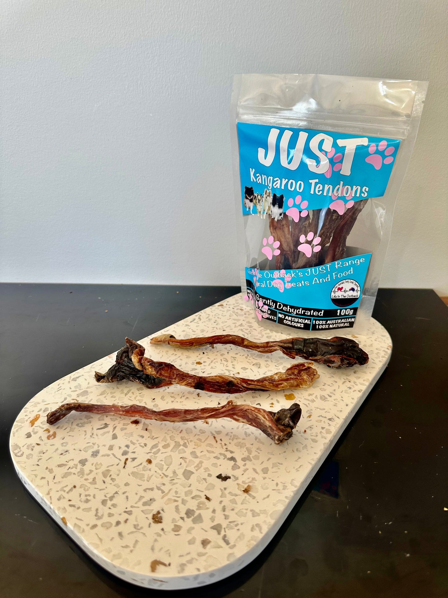 1x Just Kangaroo Tendons - Pet And Farm