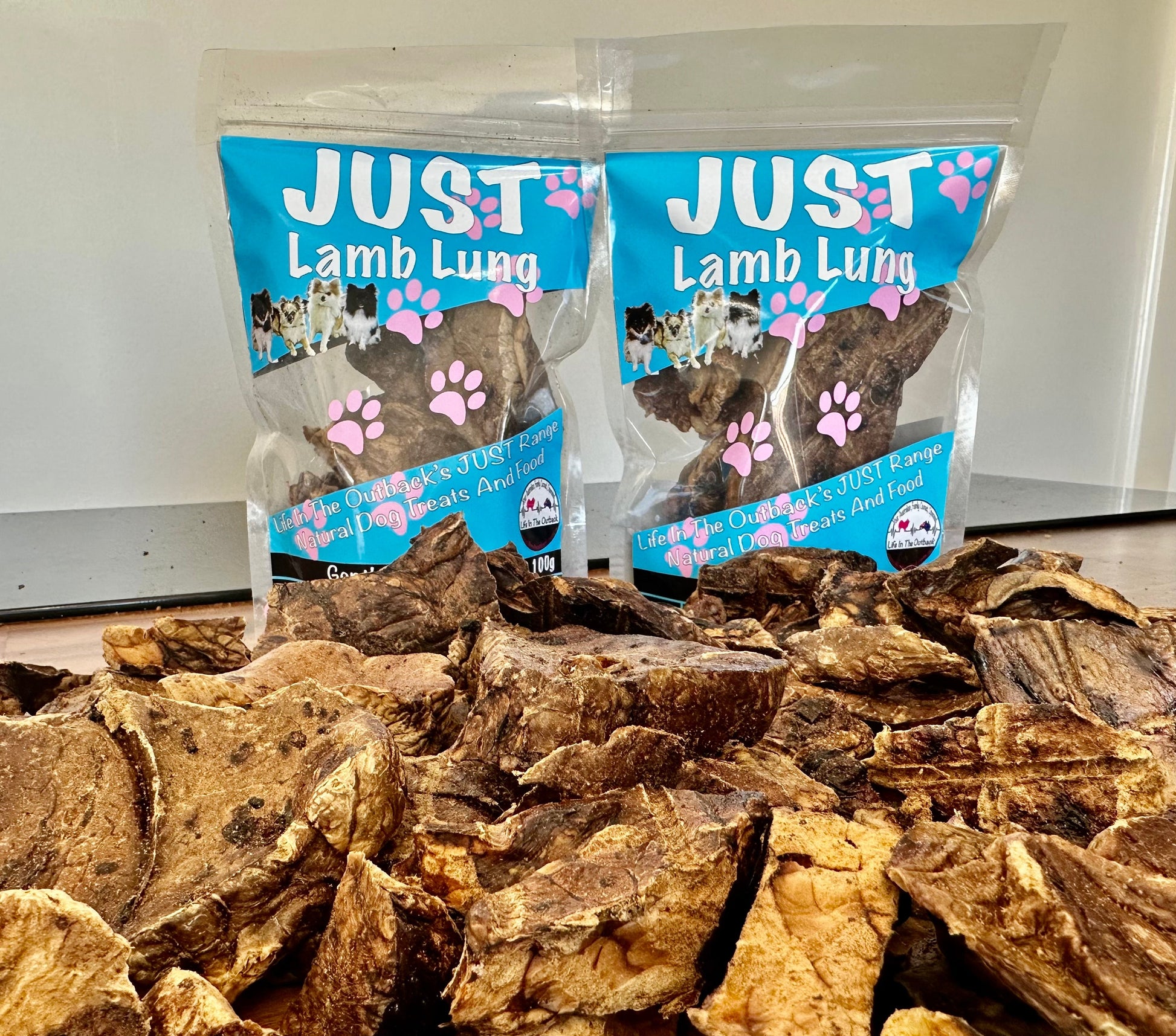 1x Just Lamb Lung - 50g - Pet And Farm