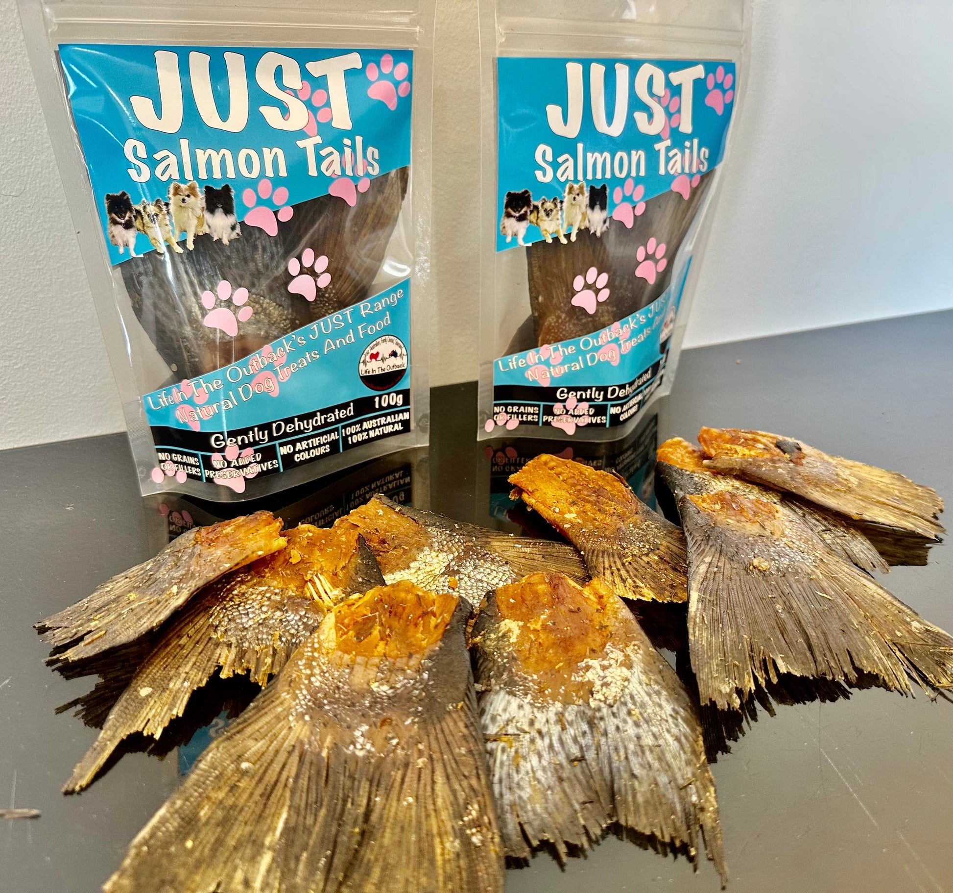 1x Just Salmon Tails - Pet And Farm
